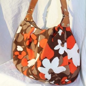 Kate Spade floral print canvas shoulder bag